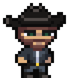 24x24 Platformer COWBOY