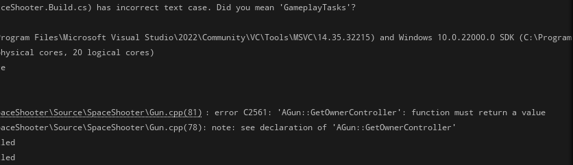 Hey I'm Running into an error in the Unreal C++ course - Ask - GameDev.tv