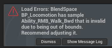Unreal 5.1 : Setting Blend Space values (-1.0 & 1.0) Error - Ask ...