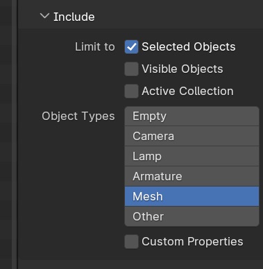 Mesh Only Selection