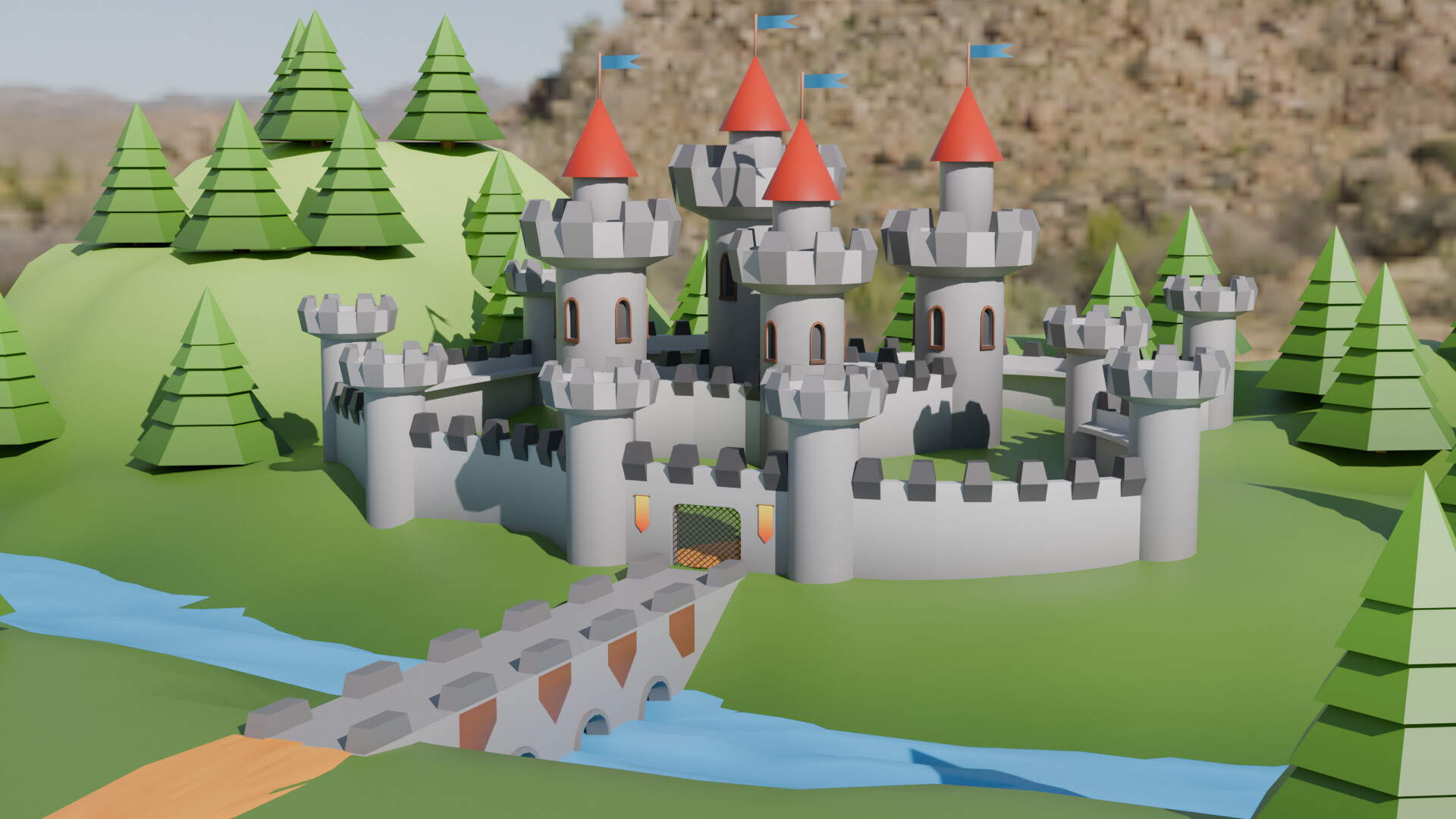 Blender Environment Course: Modular Castle - Show - GameDev.tv