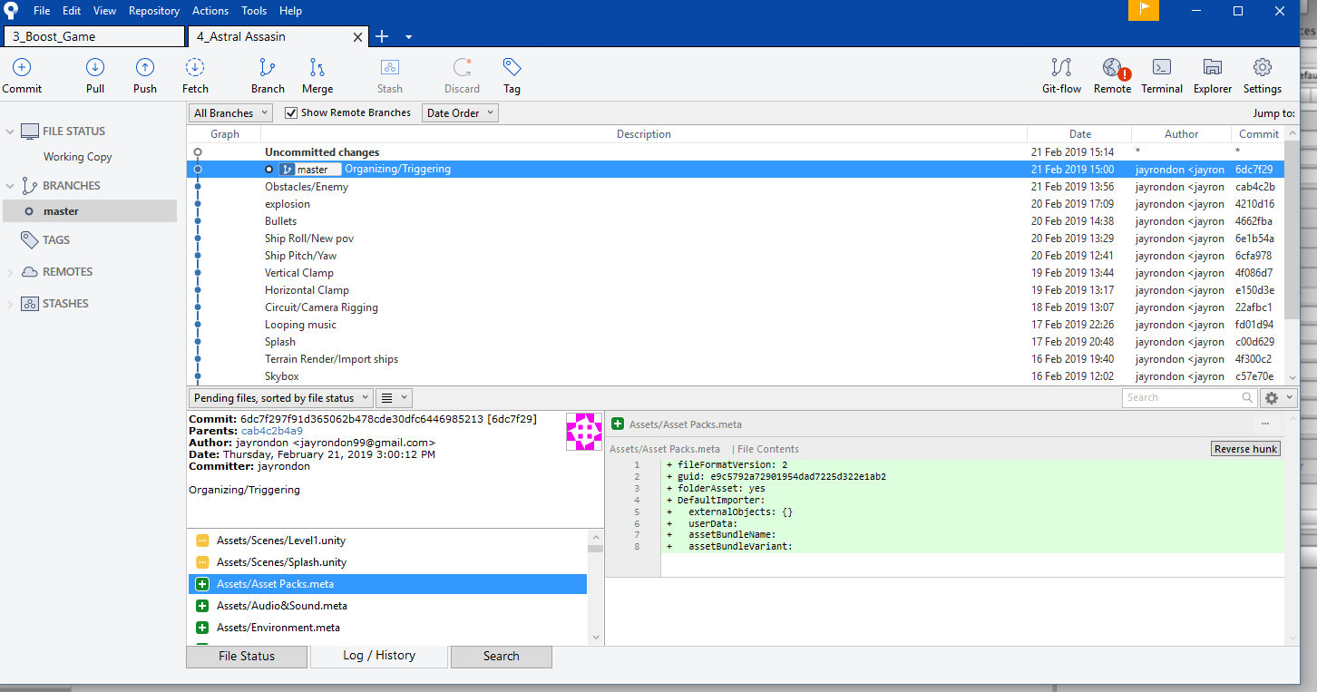My Revert doesnt work - Ask - GameDev.tv